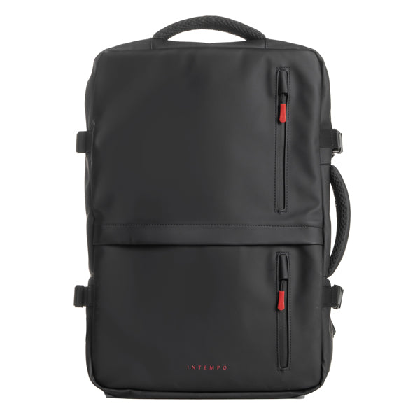 Zaino Travel Backpack Drop2Go - 30 x 15 x 45 cm - gomma - nero - In Tempo