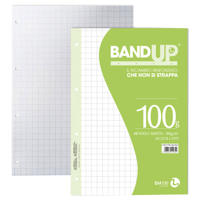 Ricambi BandUP forati rinforzati - A4 - 10mm - 100gr - BM - conf. 40 pezzi