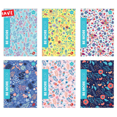 Maxiquaderno Be More Flor - A4 - 5mm c/margine - alta fogliazione - 48+2 fogli - 100 gr - BM