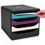 Cassettiera Big Box 4 -linea Titane - 34,7 x27,8 x 26,7 cm - 4 cassetti - colori assortiti - Exacompta