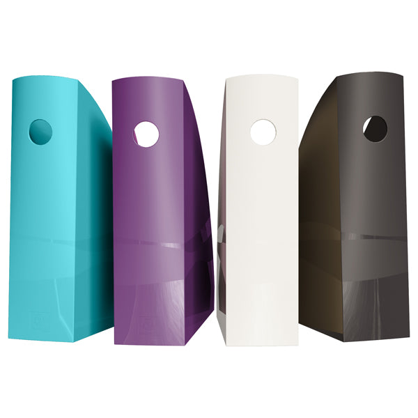 Set 4 portariviste Mag-Cube - linea Titane - 26,6 x 8,2 x 30,5 cm - colori assortiti - Exacompta