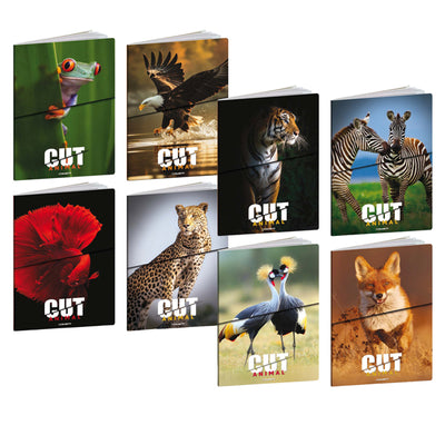 Maxiquaderno Animal Cut - A4 - 5mm c/margine - 21 fogli - 80 gr - Blasetti