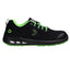 Calzatura bassa da lavoro Ecofitz S1P LOW - numero 45 - maglia riciclata - nero/verde - Safety Jogger