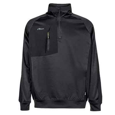 Felpa mezza zip Leeds - taglia M - nero - U-Power