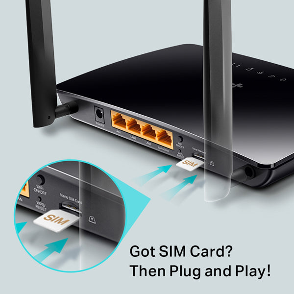 Router - 4G LTE fino a 150Mbps - Wi-Fi N 300Mbps - Tp-Link