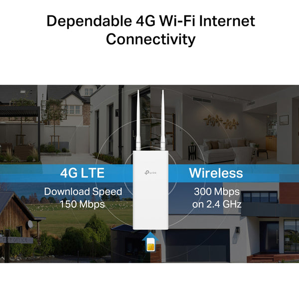 Router OUTDOOR -  4G Wi-Fi 300Mbps - Tp-Link