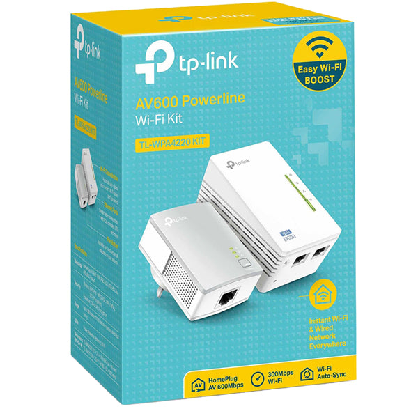 Starter Kit Powerline AV600 - Wi-Fi N 300Mbps con 2 porte Fast Ethernet - Tp-Link