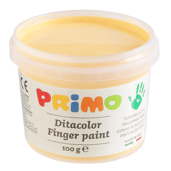 Ditacolor colori a dita - 100ml  - c/pennello - valigetta 6 colori pastello - Primo