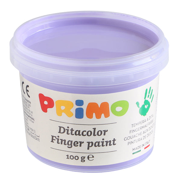 Ditacolor colori a dita - 100ml  - c/pennello - valigetta 6 colori pastello - Primo