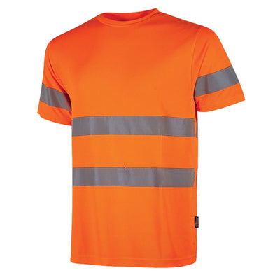 T-shirt alta visibilità Mizar - taglia XXL - arancio fluo - U-Power - conf. 3 pezzi