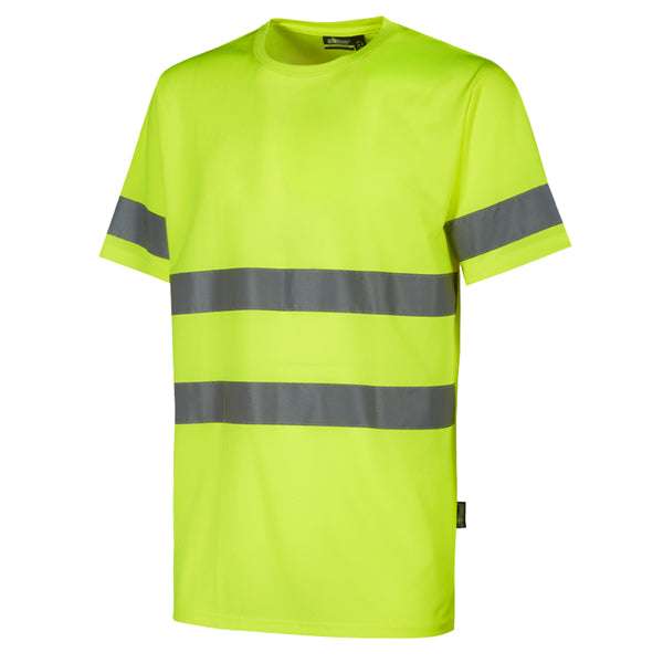 T-shirt alta visibilità Mizar - taglia L - giallo fluo - U-Power - conf. 3 pezzi