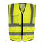 Gilet alta visibilità GILPOCK - poliestere riciclato - taglia L - giallo fluo - Deltaplus