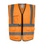 Gilet alta visibilità GILPOCK - poliestere riciclato - taglia XXL - arancio fluo - Deltaplus