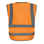 Gilet alta visibilità GILPOCK - poliestere riciclato - taglia XXL - arancio fluo - Deltaplus