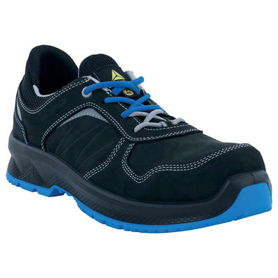 Calzatura di sicurezza Rossi S3S SR - numero 47 - nero/blu - Deltaplus