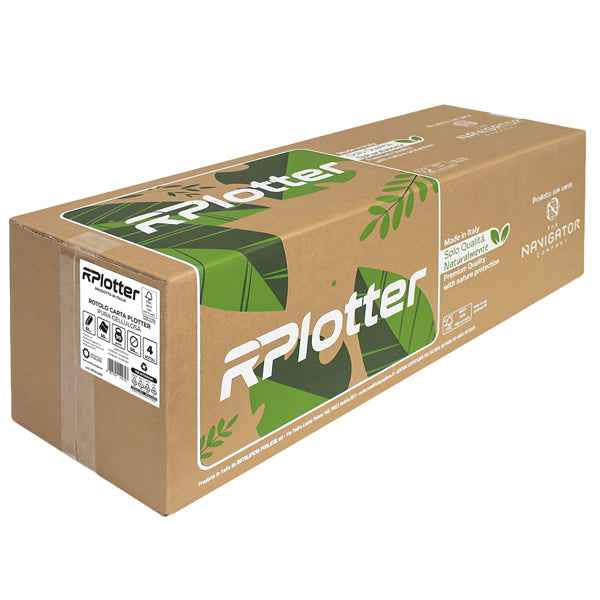 Carta plotter - 625mm x 50mt - 90 gr - inkjet/laser - bianco - in carta Navigator Company - RPlotter