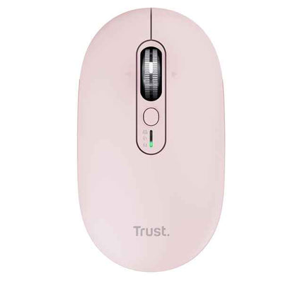 Mouse - ultrasottile - wireless - ricaricabile - rosa - Trust