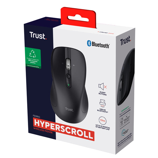 Mouse -  wireless - Ferro - Nero - Trust