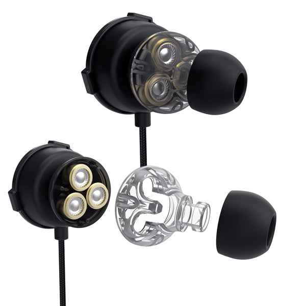 Auricolari - doppio  microfono staccabile - Nero - Trust