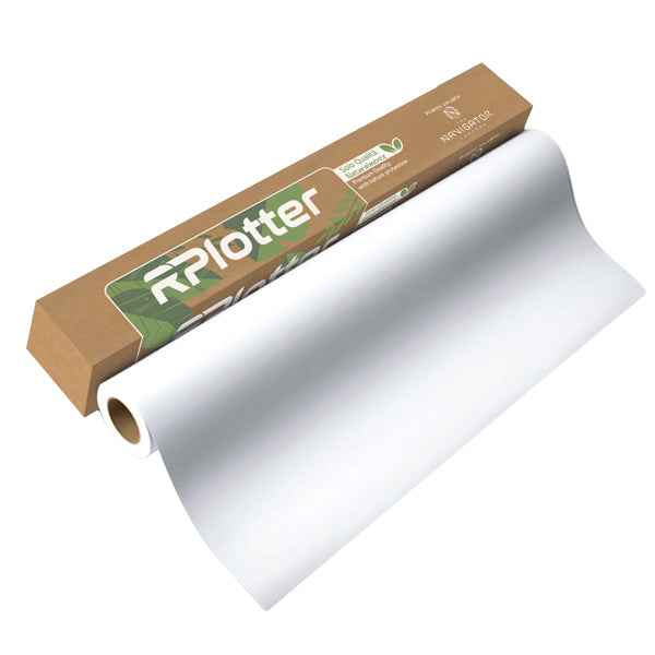 Carta plotter - 610mm x 50mt - 80 gr - inkjet/laser - bianco - in carta Navigator Company - RPlotter