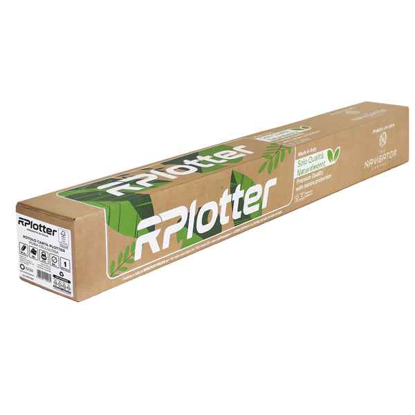 Carta plotter - 914mm x 50mt - 90 gr - inkjet/laser - bianco - in carta Navigator Company - RPlotter