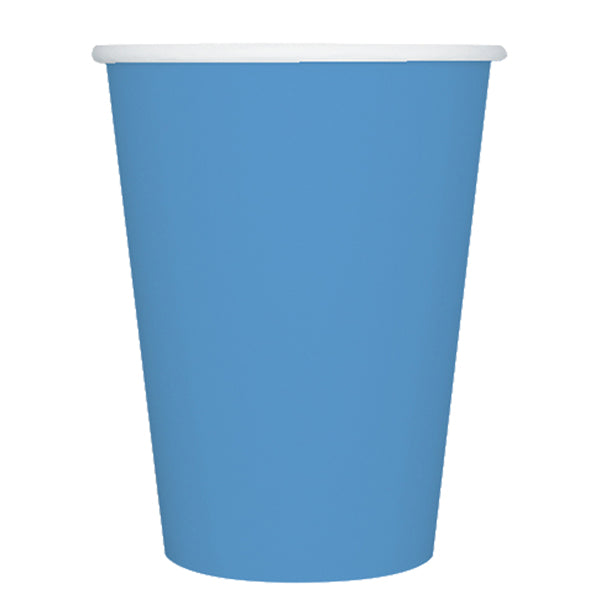 Bicchieri biodegradabili Ecocolor - 250cc - turchese - Big Party - conf. 25 pezzi