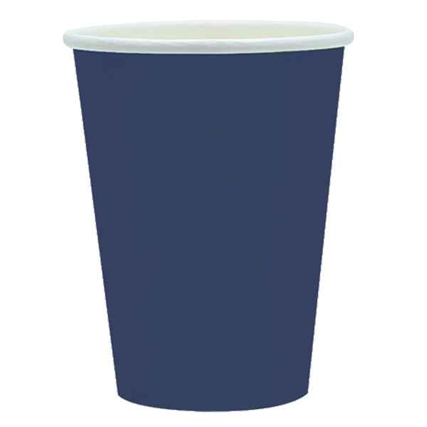 Bicchieri biodegradabili Ecocolor - 250cc - blu notte - Big Party - conf. 25 pezzi