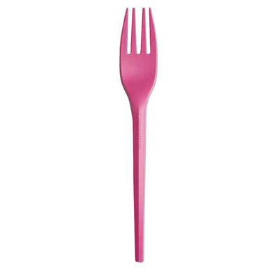 Forchette in CPLA - 16 cm - fucsia - Big Party - conf. 20 pezzi