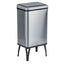 Gettacarte pieghevole Houdini - con coperchio - 35,5 x 26 x 71,5 cm - 40 L - acciaio inox - Medial