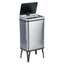 Gettacarte pieghevole Houdini - con coperchio - 35,5 x 26 x 71,5 cm - 40 L - acciaio inox - Medial