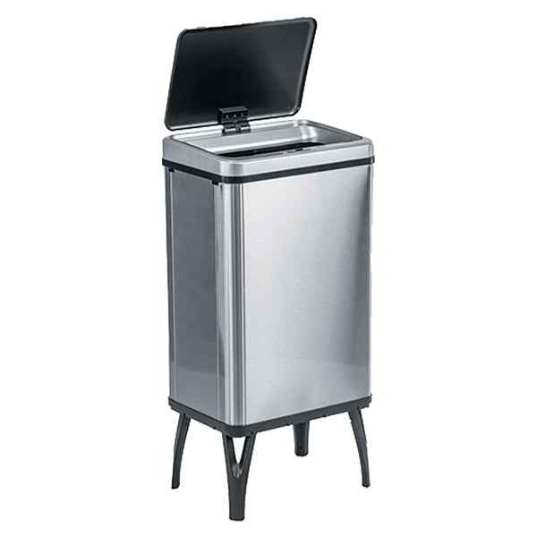 Gettacarte pieghevole Houdini - con coperchio - 35,5 x 26 x 71,5 cm - 40 L - acciaio inox - Medial