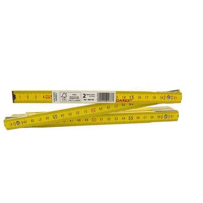 Metro pieghevole - 2m - legno - Fischer Darex