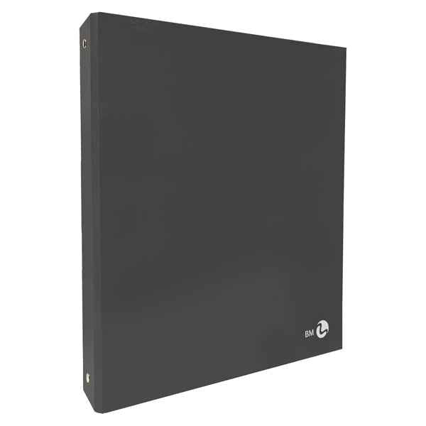 Raccoglitore ad anelli - 27 x 32 cm - Ø 30 mm - grigio scuro - BM