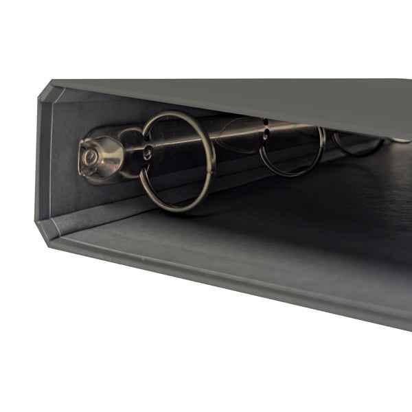 Raccoglitore ad anelli - 27 x 32 cm - Ø 30 mm - grigio scuro - BM