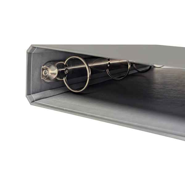 Raccoglitore ad anelli - 27 x 32 cm - Ø 30 mm - grigio chiaro - BM