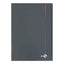 Cartella 3 lembi con elastico - A4 - dorso piatto - grigio scuro - BM
