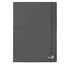 Cartella 3 lembi con elastico - A4 - dorso 1 cm - grigio scuro - BM