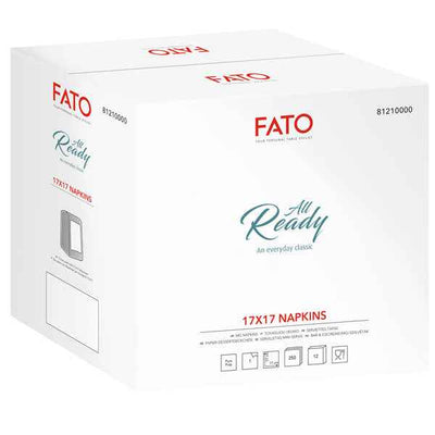 Tovagliolino bar - 17 x 17 cm - carta - bianco - Fato - conf. 250 pezzi