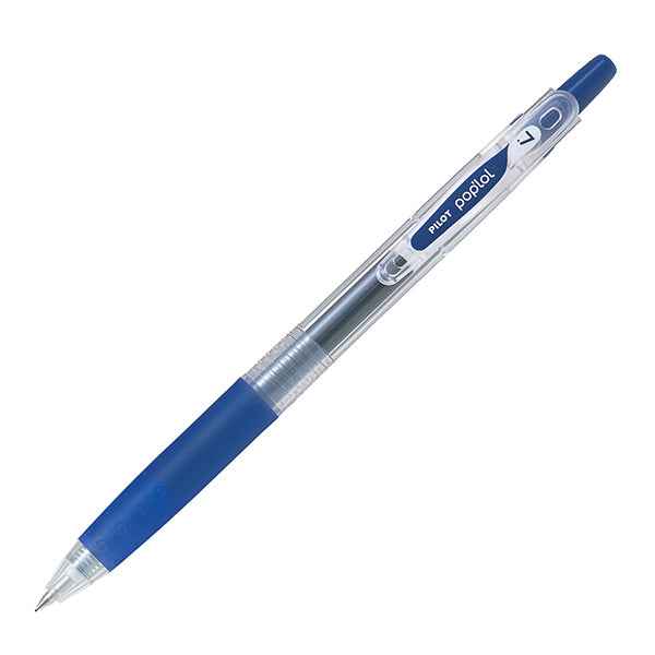 Roller gel a scatto Pop'lol - punta 0,7mm - blu - Pilot