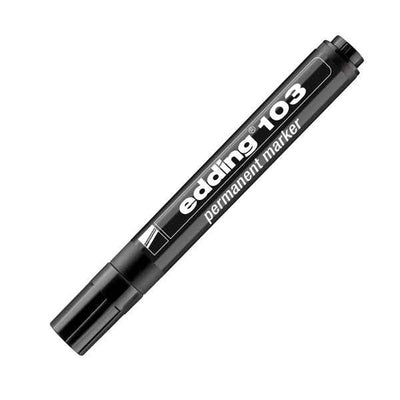 Marcatore permanente 103 - punta conica - da 1,5 a 3 mm - nero - Edding