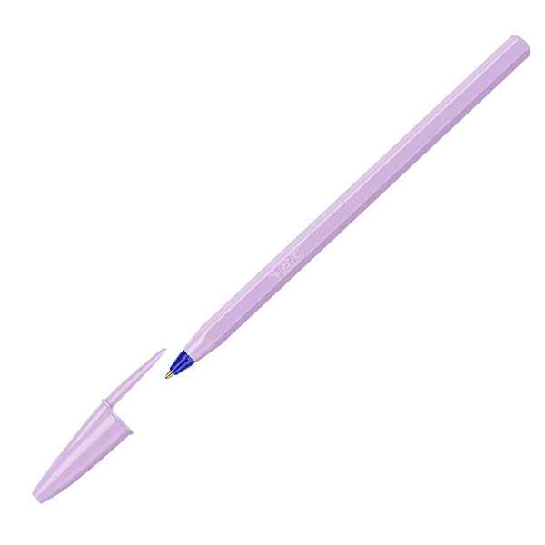 Penna sfera Cristal Pastel - 1.0 mm - fusto colori assortiti - Bic - conf. 20 pezzi