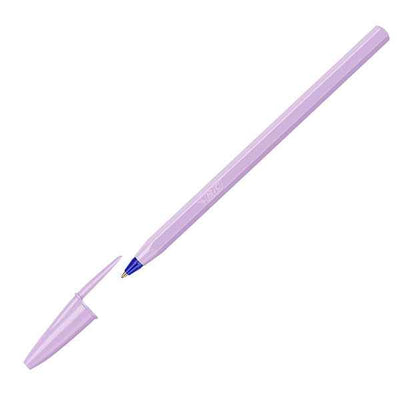 Penna sfera Cristal Pastel - 1.0 mm - fusto colori assortiti - Bic - conf. 20 pezzi