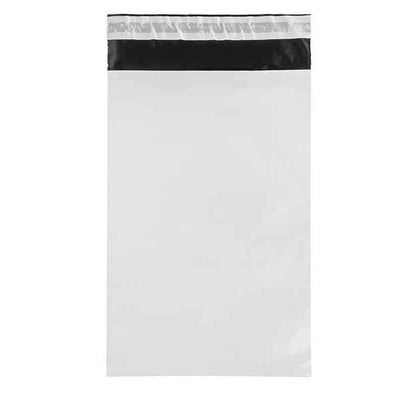 Sacchetto - per corrieri - 17 x 25 x 5 cm - PE - bianco - conf. 100 pezzi