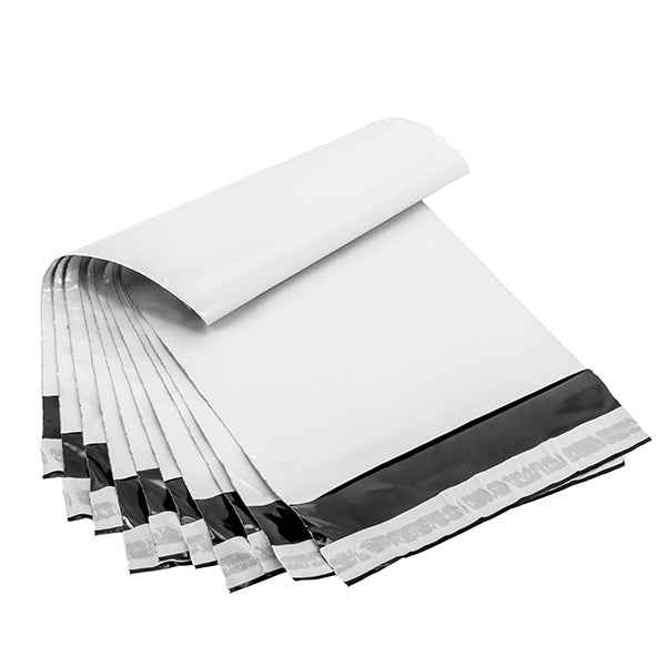 Sacchetto - per corrieri - 17 x 25 x 5 cm - PE - bianco - conf. 100 pezzi