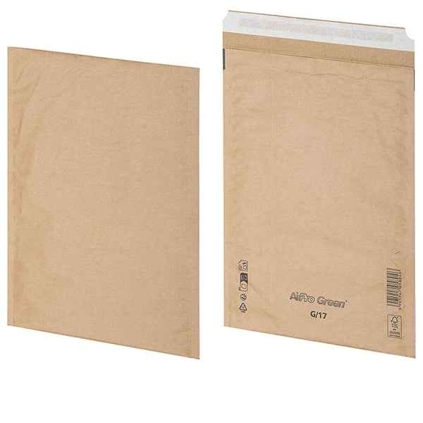 Busta imbottita AirPro Green - 25 x 34 cm - carta - avana - Bong Packaging - conf. 100 pezzi
