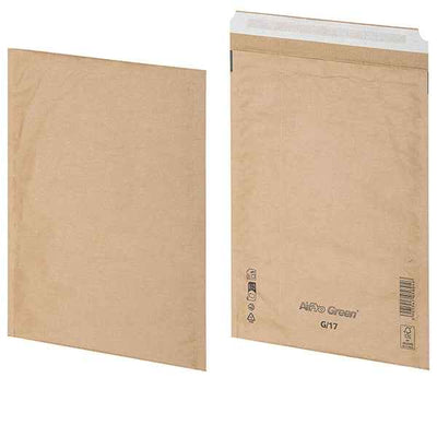 Busta imbottita AirPro Green - 25 x 34 cm - carta - avana - Bong Packaging - conf. 100 pezzi