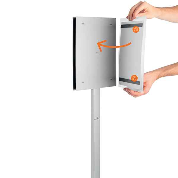 Espositore Info Stand Outdoor - da pavimento - A4 - Durable
