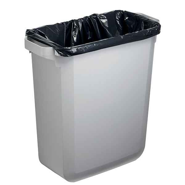 Bidone DURABIN - con maniglie - senza coperchio - 60 L - 59 x 60 x 28,2 cm - PP - grigio -  Durable