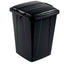 Bidone DURABIN - con maniglie - senza coperchio - 90 L - 52 x 61 x 49 cm - PP - nero - Durable