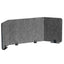 Pannello divisorio da scrivania EFFECT - feltro - pieghevole - 1,6 m - Durable